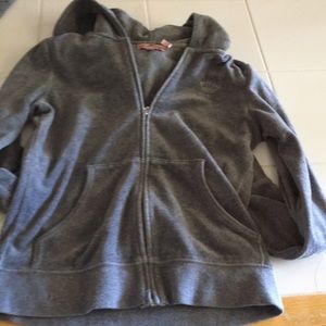 Gray juicy couture zip up hoodie